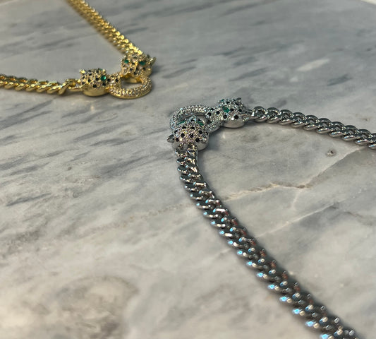 18 inch green eyed pave panther ￼